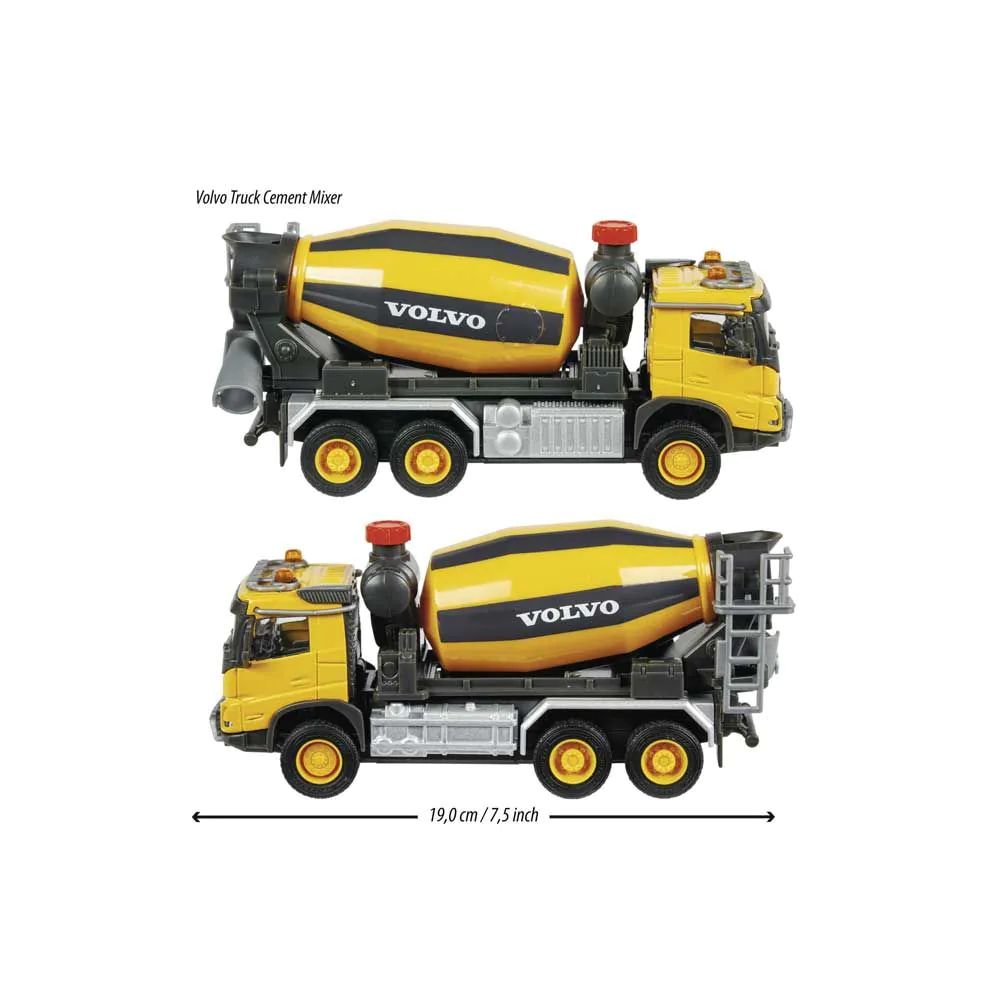 Betoniera metalica Majorette Volvo cu lumini si sunete 19 cm - poza 5