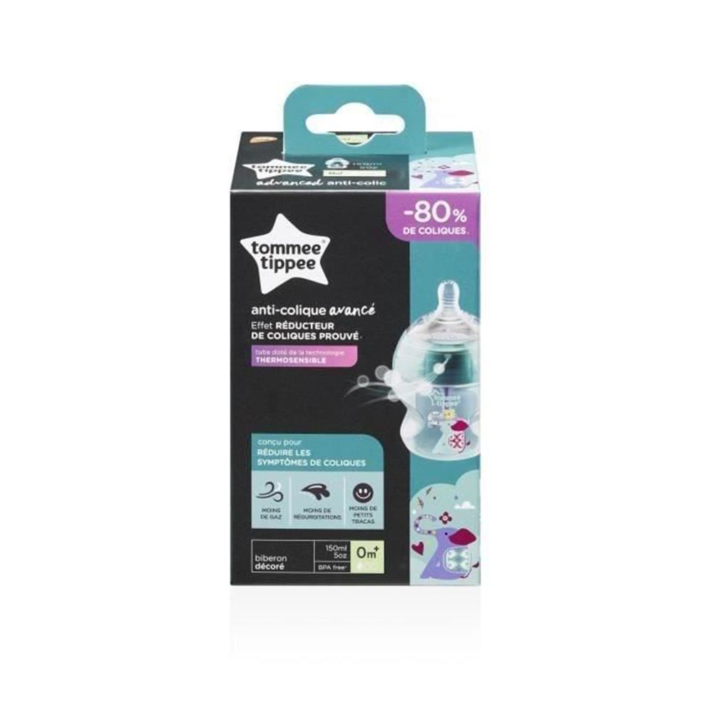 Biberon Advanced anticolici cu sistem de ventilatie Tommee Tippee 150 ml - poza 2