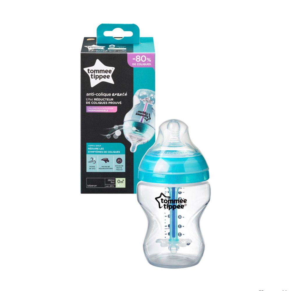 Biberon Advanced anticolici cu sistem de ventilatie Tommee Tippee 260 ml - poza 2
