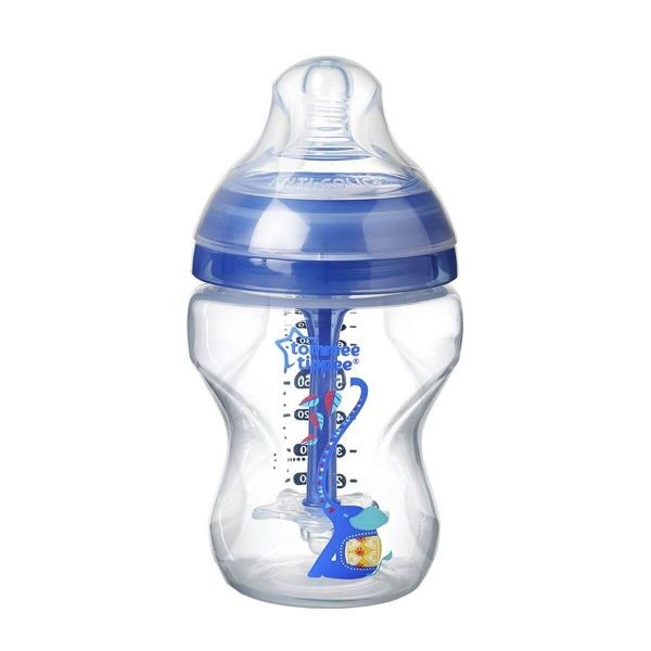 Biberon Advanced anticolici cu sistem de ventilatie Tommee Tippee 260 ml blue - poza 1