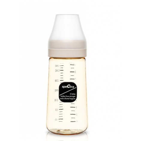 Biberon anticolici premium cu tetina l, galben (260 ml) - poza 1