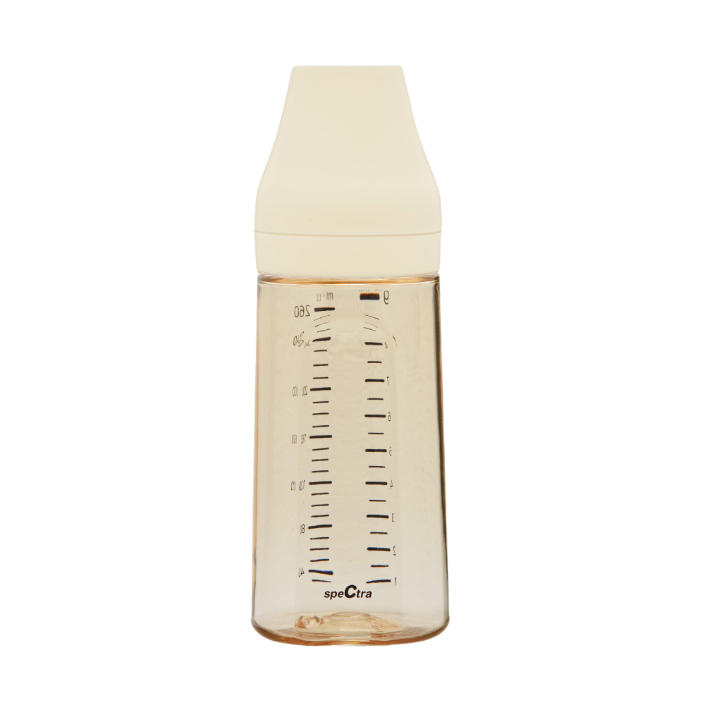 Biberon anticolici premium cu tetina L, galben (260 ml)