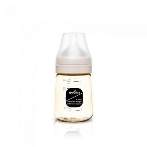 Biberon anticolici premium cu tetina s, galben (160 ml) - poza 1