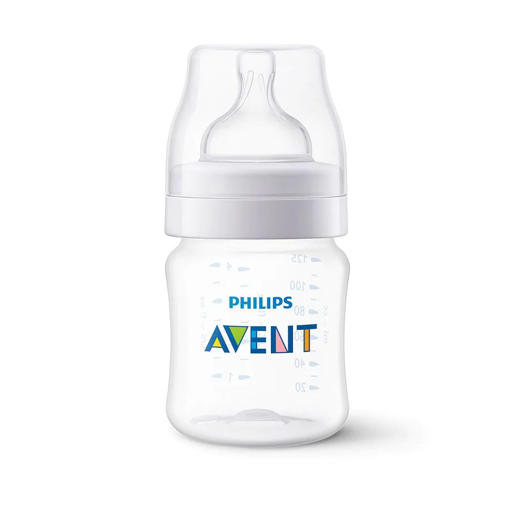 Biberon Avent anticolici, tetina debit 1, 0 luni+, 125 ml - poza 1