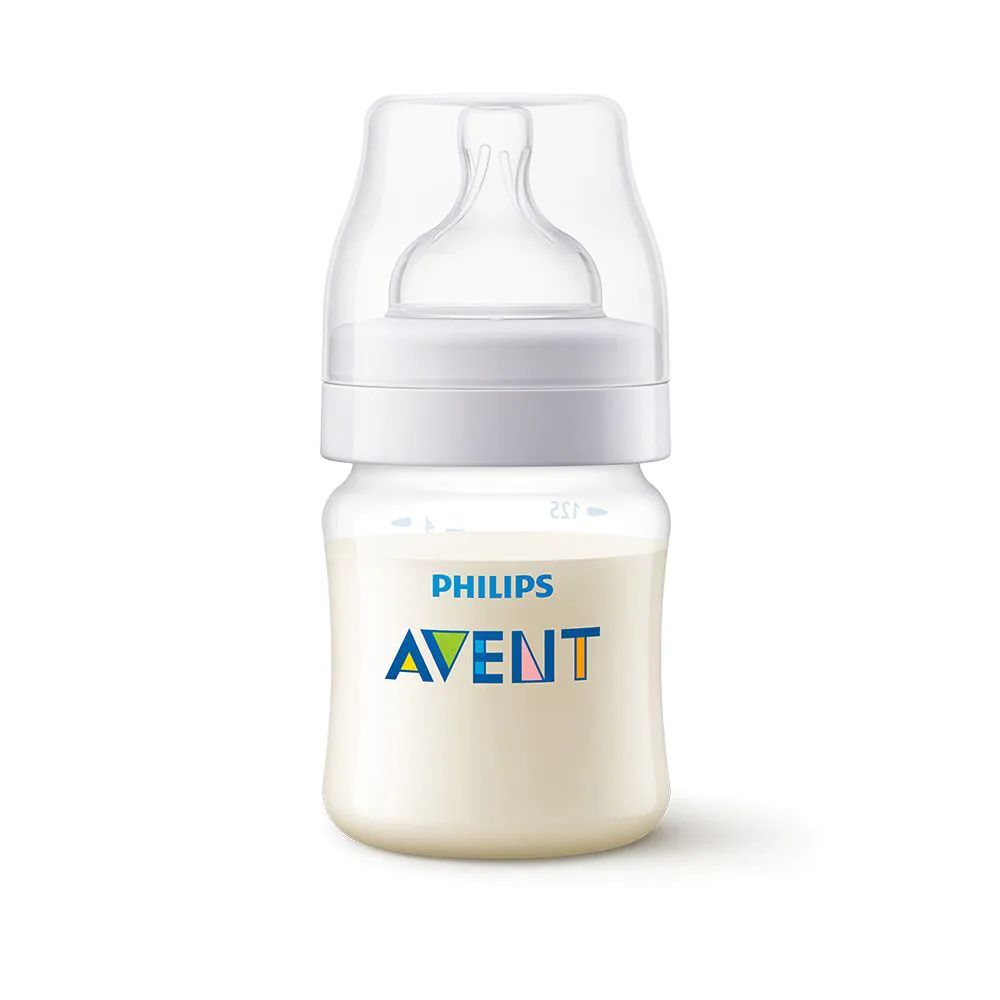 Biberon Avent anticolici, tetina debit 1, 0 luni+, 125 ml - poza 4