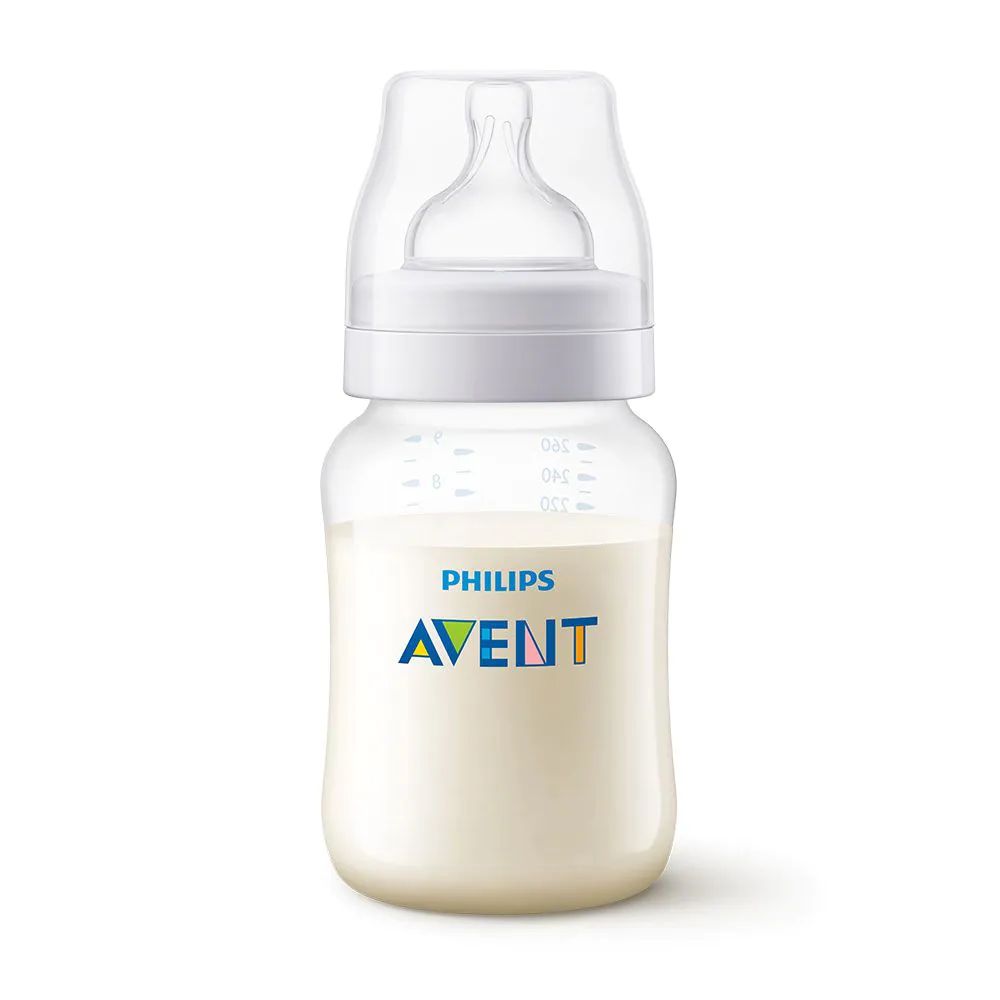 Biberon Avent anticolici, tetina debit 2, 1 luna+, 260 ml - poza 2