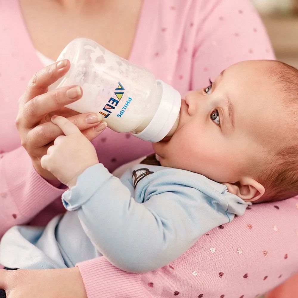 Biberon Avent anticolici, tetina debit 2, 1 luna+, 260 ml - poza 3