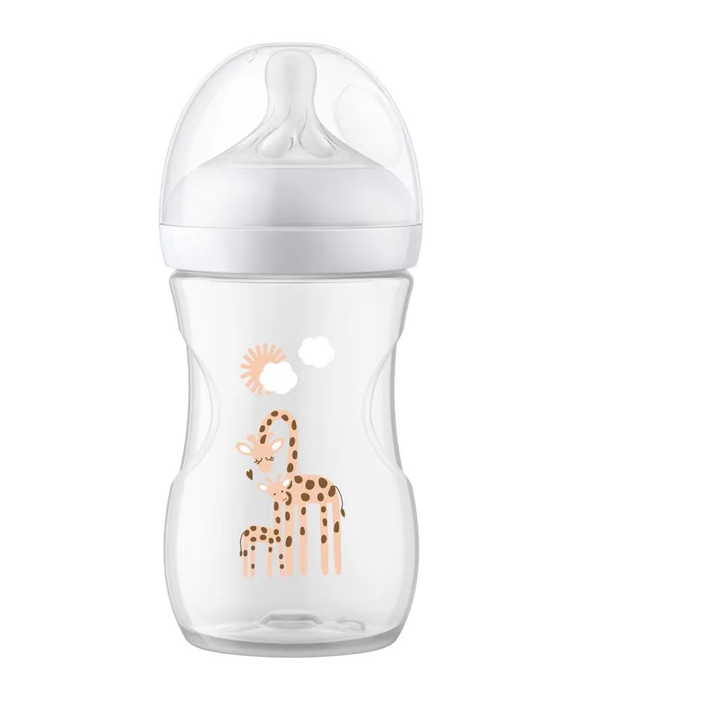 Biberon Avent Natural Response 3.0, 260 ml, girafa, o luna+ - poza 3