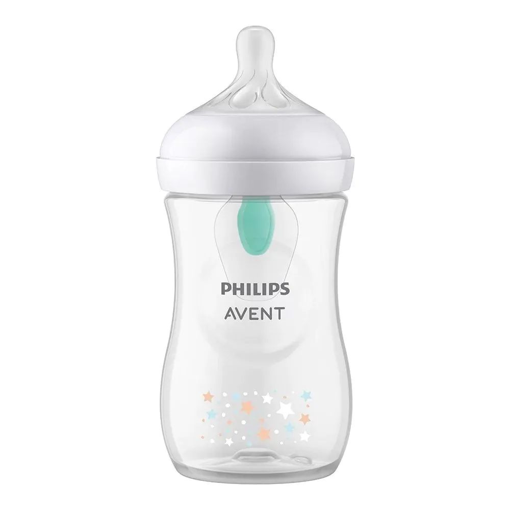 Biberon Avent Natural Response Airfree 3.0, 260 ml, stelute si ursulet, o luna+ - poza 2