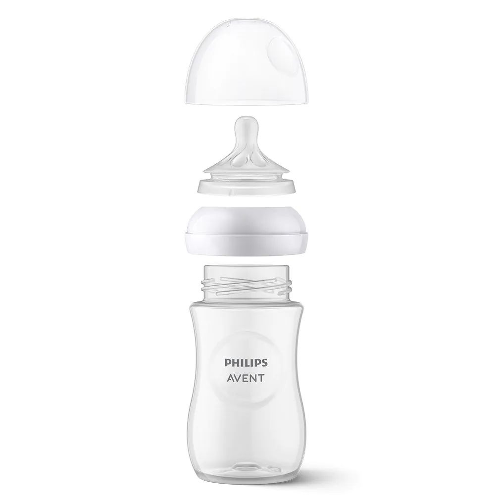 Biberon cu tetina din silicon Avent Natural Response 3.0 260 ml 1+ - poza 3