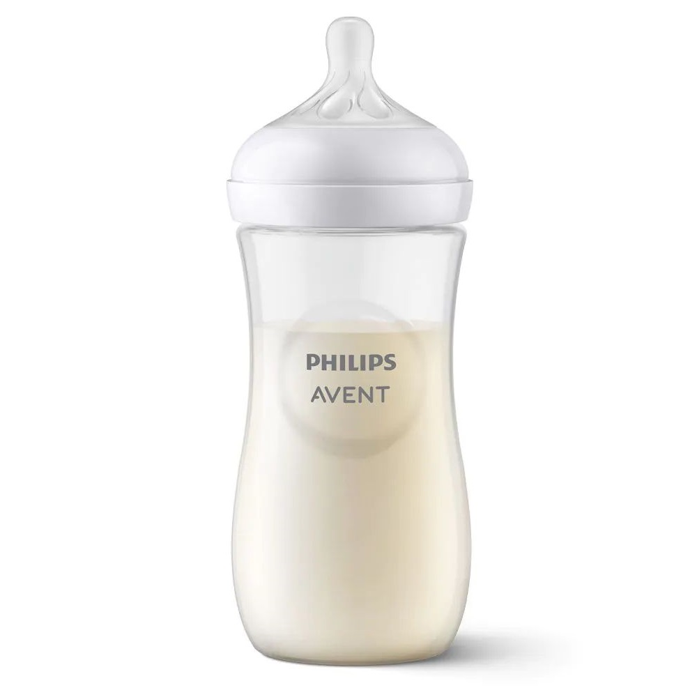 Biberon cu tetina din silicon Avent Natural Response 3.0 330 ml 3+ - poza 1