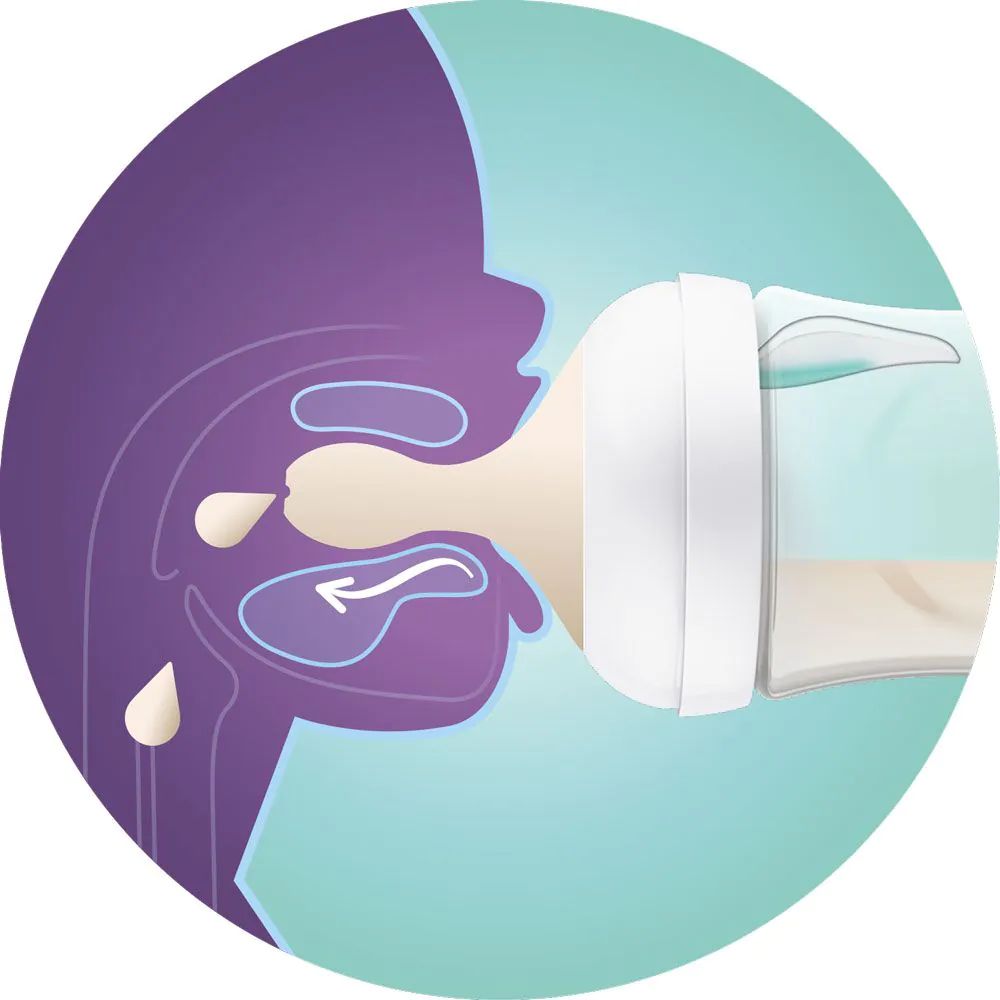 Biberon cu tetina din silicon Avent Natural Response Air Free 3.0 125 ml 0+ - poza 4