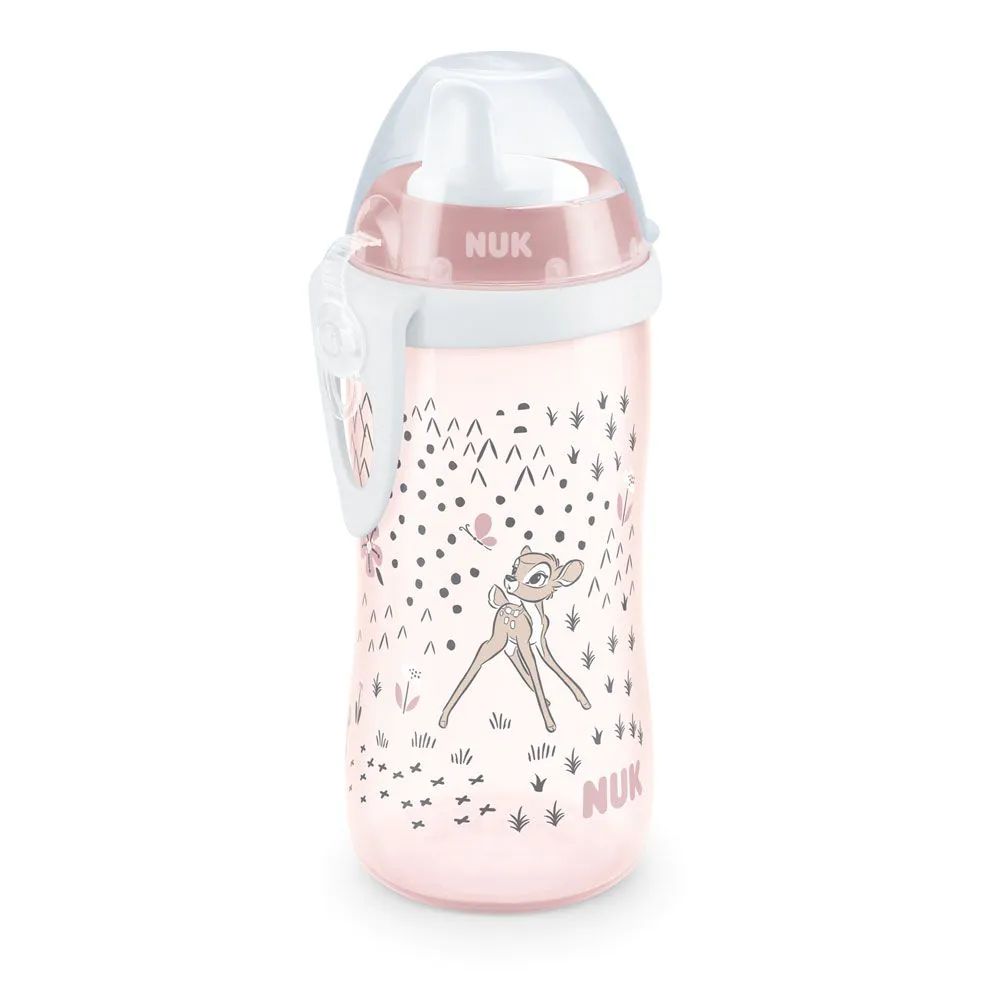 Biberon de tranzitie cu cioc silicon Nuk Kiddi Cup 300 ml Bambi