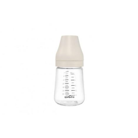 Biberon pa anticolici premium cu tetina s, crem (160 ml)
