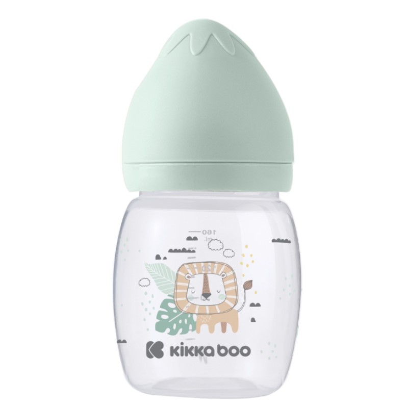 Biberon polipropilena 180 ml silicon Kikka Boo Savanna Mint - poza 1