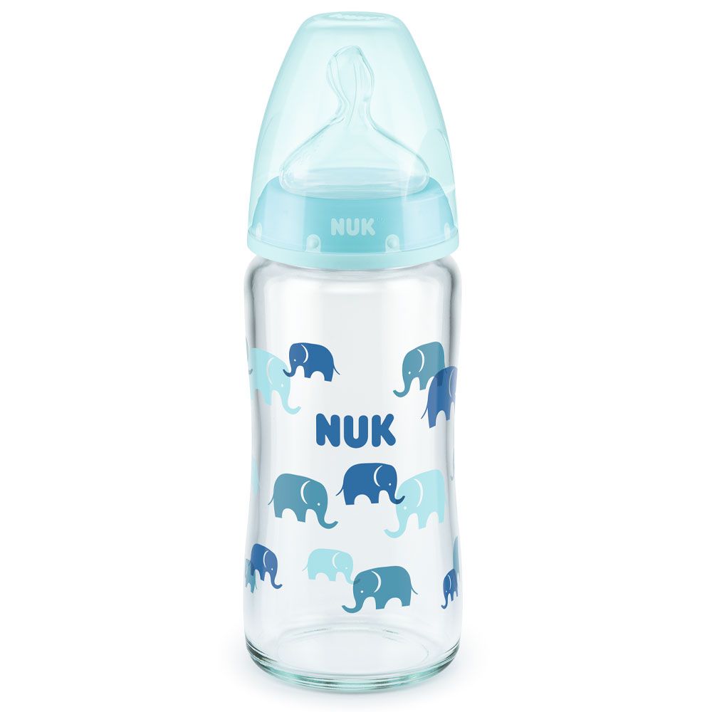 Biberon sticla Nuk control temperatura cu tetina silicon 240 ml 0-6 luni - poza 2