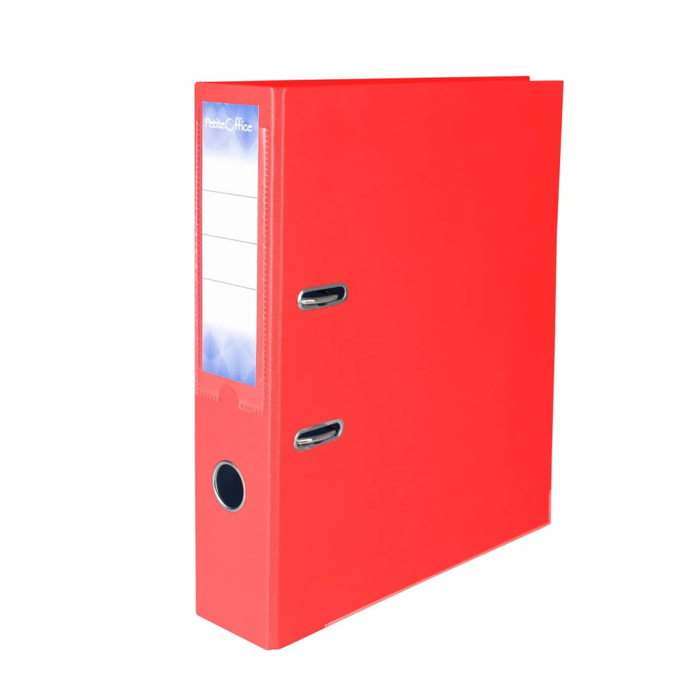 Biblioraft plastifiat PP 75mm red - biblioraft A4 pentru arhivare documente