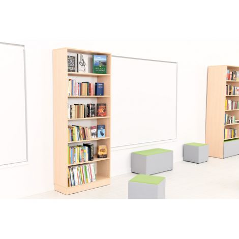 Biblioteca Grande 223 cm inaltime, culoare artar, gradinita si scoala - poza 3