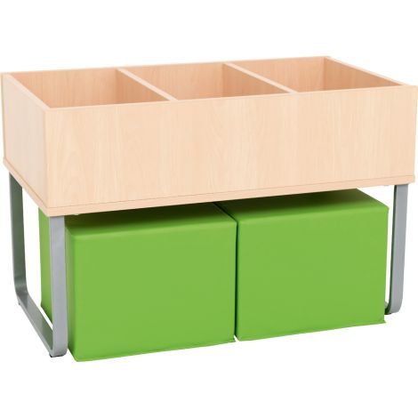 Biblioteca orizontala inaltime 55 cm, culoare artar - poza 2
