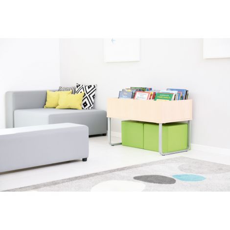 Biblioteca orizontala inaltime 55 cm, culoare artar - poza 5