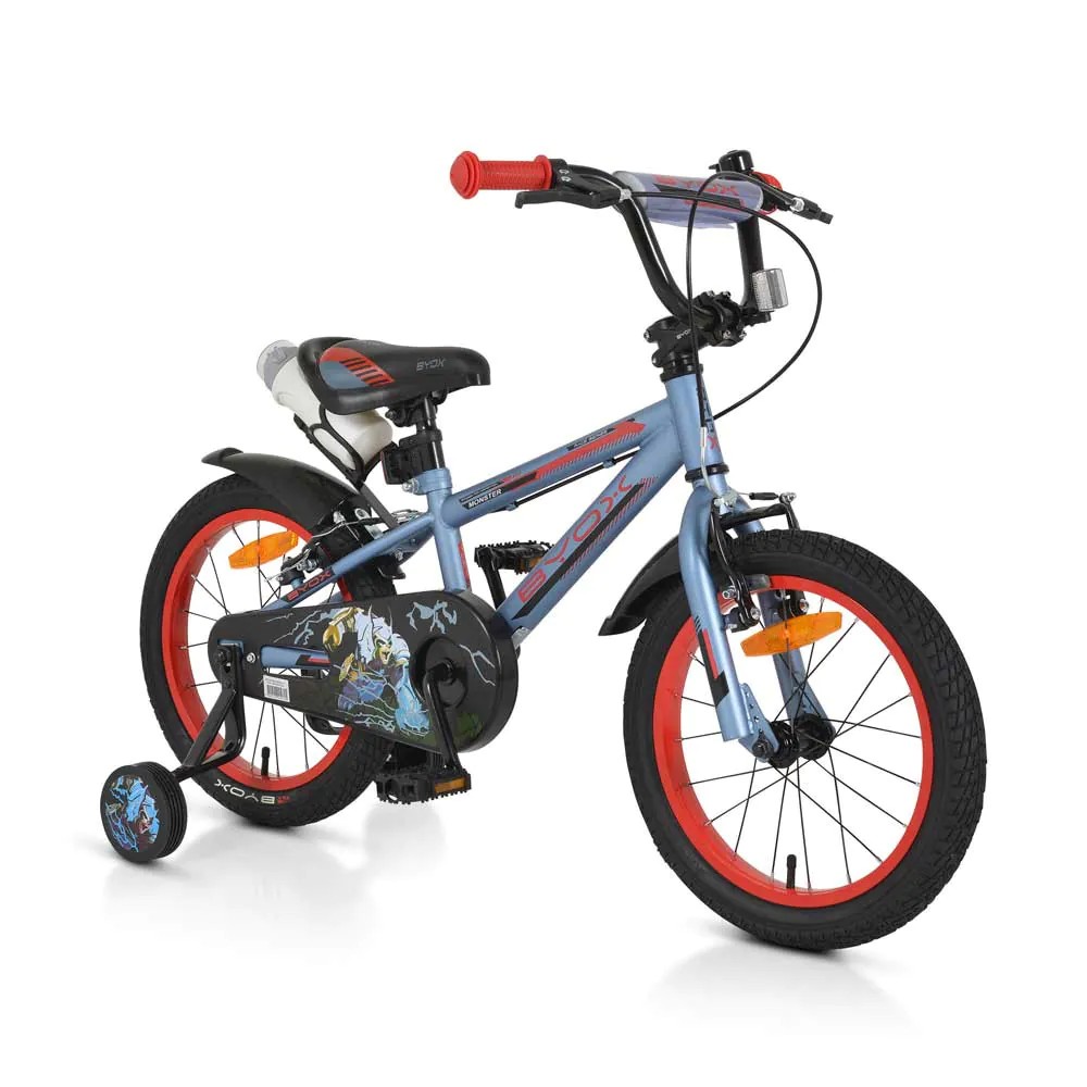 Bicicleta Byox Monster 16 inch 2024 Gri - poza 1