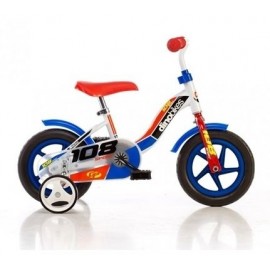 Bicicleta copii 2-3 ani, 10 inch, Pentru Roata Eva, Dino Bikes DN108FL - poza 2