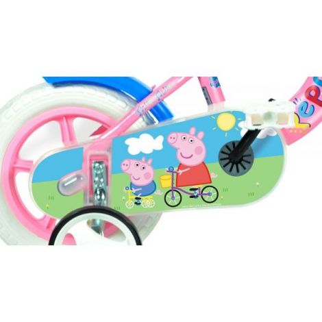 Bicicleta copii 2-3 ani, 10 inch, Peppa Pig, Dino Bikes DB108LPIG - poza 2