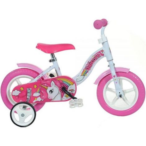 Bicicleta copii 2-3 ani, 10 inch, Unicorn, Dino Bikes DB108LUN - poza 1