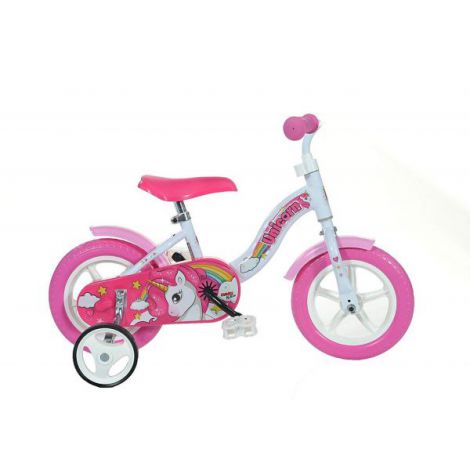 Bicicleta copii 2-3 ani, 10 inch, Unicorn, Dino Bikes DB108LUN - poza 1