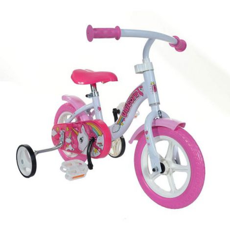 Bicicleta copii 2-3 ani, 10 inch, Unicorn, Dino Bikes DB108LUN - poza 2