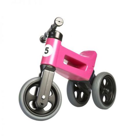 Bicicleta copii 2-5 ani, fara pedale, Funny Wheels Rider Sport In Pink, FUNNY WHEELS RIDER 41000089 - poza 1