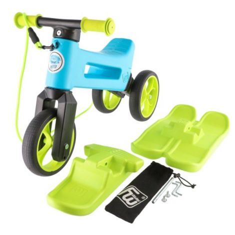 Bicicleta copii 2-5 ani, fara pedale, Funny Wheels Rider Supersport Yetti In Blue Lime, FUNNY WHEELS RIDER 8595557516569 - poza 5