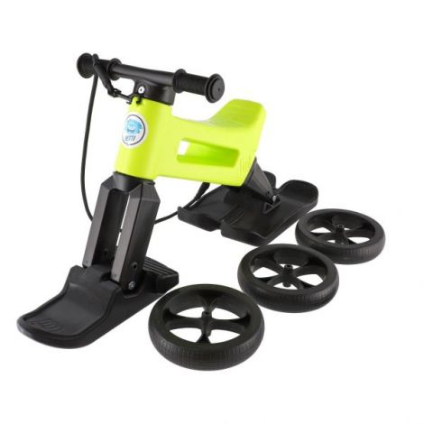 Bicicleta copii 2-5 ani, fara pedale, Funny Wheels Rider Supersport Yetti In Lime Black, FUNNY WHEELS RIDER 8595557516576 - poza 1