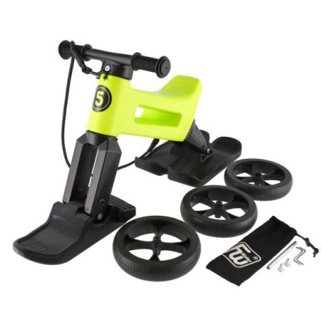 Bicicleta copii 2-5 ani, fara pedale, Funny Wheels Rider Supersport Yetti In Lime Black, FUNNY WHEELS RIDER FWYETTILIME - poza 1