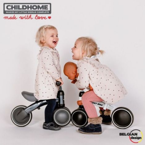 Bicicleta copii 2-5 ani, fara pedale, Gri, CHILDHOME CHCWBBNG - poza 4