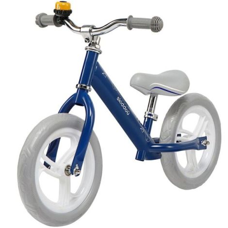 Bicicleta copii 2-5 ani, fara pedale, Nils Skiddou Denim Bleumarin, SKIDDOU sk2030012 - poza 1