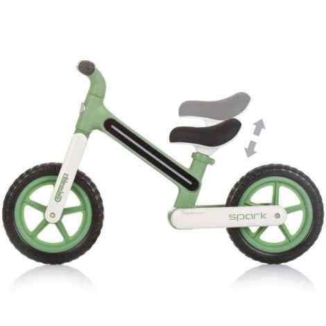 Bicicleta copii 2-5 ani, fara pedale, Spark Green, Chipolino DIKSK02402GR - poza 3