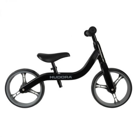 Bicicleta copii 2-5 ani, fara pedale, Ultralight Alu Neagră, Hudora 162.10422 - poza 1