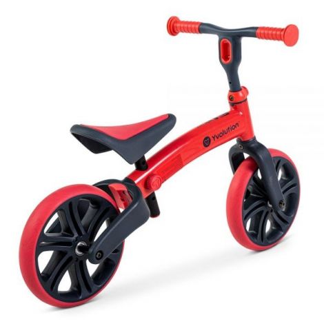 Bicicleta copii 2-5 ani, fara pedale, Yvolution Y Velo Junior Red, YVOLUTION YVYT16R2 - poza 2