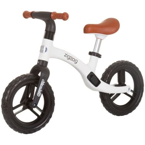 Bicicleta copii 2-5 ani, fara pedale, Zig Zag Black White, Chipolino DIKZZ02402BW - poza 1
