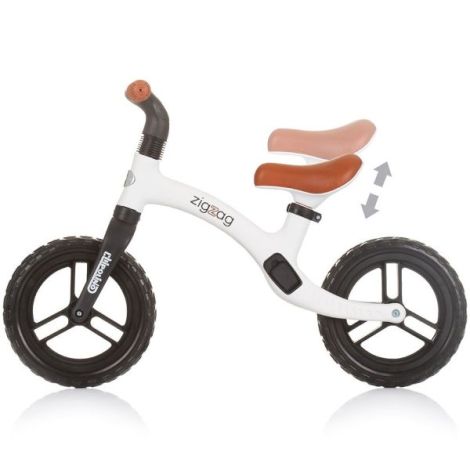 Bicicleta copii 2-5 ani, fara pedale, Zig Zag Black White, Chipolino DIKZZ02402BW - poza 3