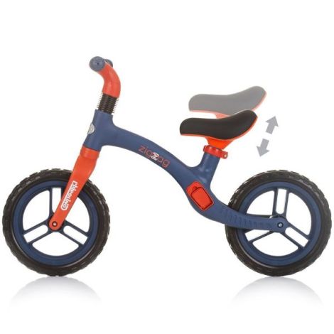 Bicicleta copii 2-5 ani, fara pedale, Zig Zag Blue Red, Chipolino DIKZZ02401BR - poza 3