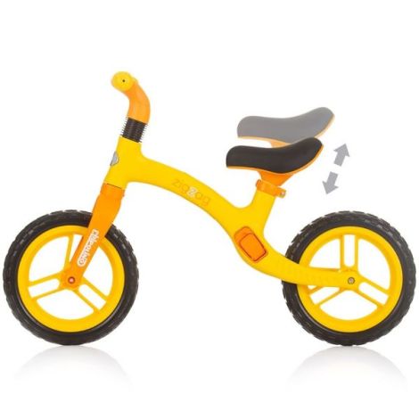 Bicicleta copii 2-5 ani, fara pedale, Zig Zag Orange Yellow, Chipolino DIKZZ02404OY - poza 3