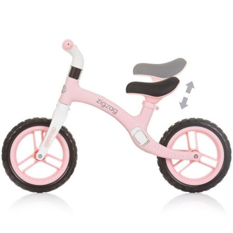 Bicicleta copii 2-5 ani, fara pedale, Zig Zag Pink, Chipolino DIKZZ02405PI - poza 3