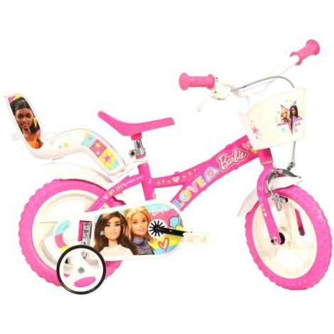 Bicicleta copii 3-5 ani, 12 inch, Barbie, Dino Bikes DB612GL02BA - poza 1