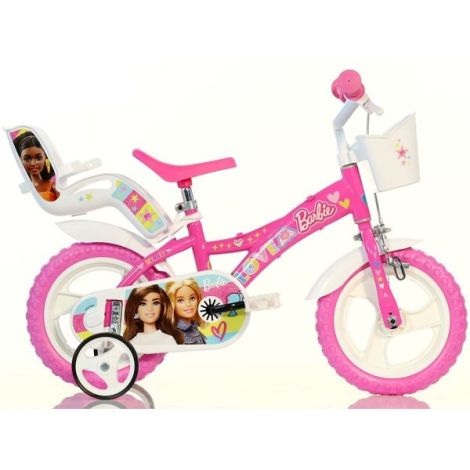 Bicicleta copii 3-5 ani, 12 inch, Barbie, Dino Bikes DB612GL02BA - poza 2