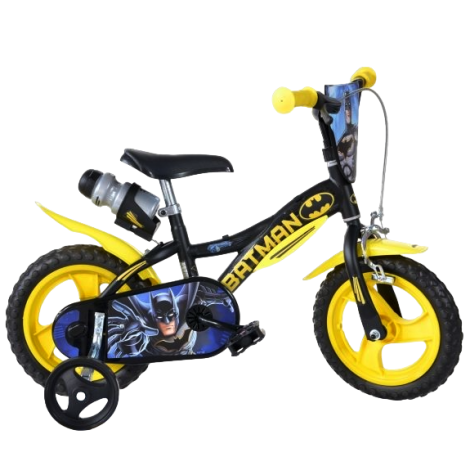 Bicicleta copii 3-5 ani, 12 inch, Batman, Dino Bikes DN612BAT - poza 1