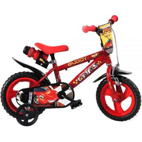 Bicicleta copii 3-5 ani, 12 inch, Cars, Dino Bikes DB412ULCR - poza 1