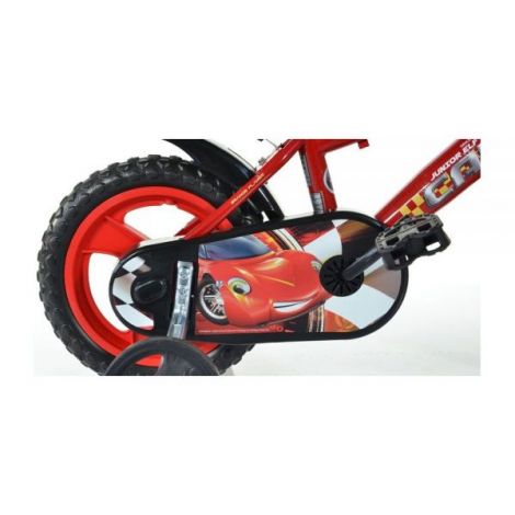 Bicicleta copii 3-5 ani, 12 inch, Cars, Dino Bikes DB412ULCR - poza 2