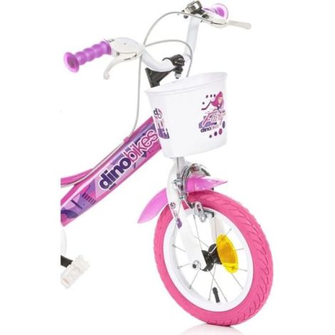 Bicicleta copii 3-5 ani, 12 inch, Fairy Roz, Dino Bikes DB124RSN09FY - poza 2